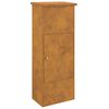 vidaXL Pakettipostilaatikko ovella Ruosteinen 44,5 x 29 x 110,5 cm