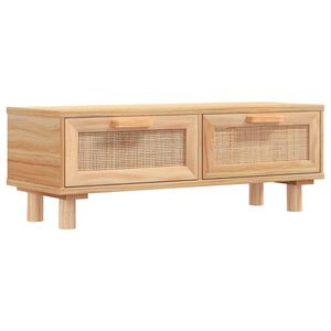 vidaXL Sohvap&ouml;yt&auml; ruskea 80x40x30 cm tekninen puu ja t&auml;ysi m&auml;nty