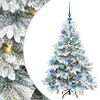 vidaXL Tekojoulukuusi 150 LED-valoilla Valkoinen 120 cm PE ja PVC