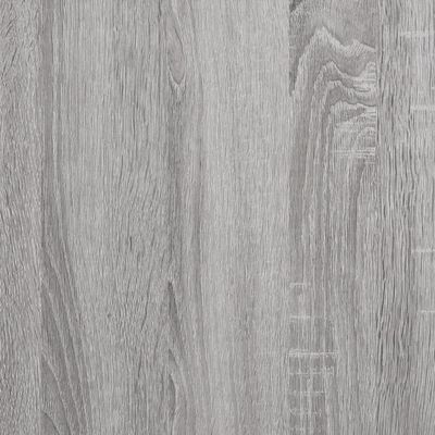 vidaXL LP-levyjen säilytyskaappi harmaa Sonoma 121x38x48 cm puu