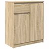 vidaXL Senkki laatikolla Sonoma-tammi 71x35x84 cm tekninen puu