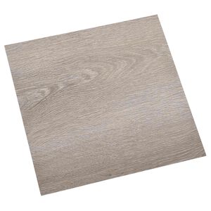 vidaXL Itsekiinnittyv&auml;t Lattialankut Taupe 30,5 x 30,5 cm 20 kpl