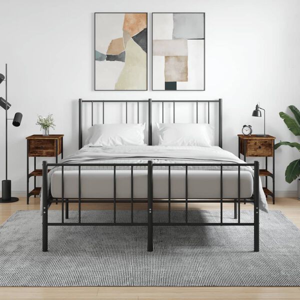 vidaXL Y&ouml;p&ouml;yd&auml;t 2 kpl savutammi 34x36x70 cm tekninen puu