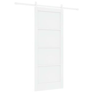 vidaXL Liukuovi 83 x 202 cm T&auml;ysi m&auml;nty valkoinen