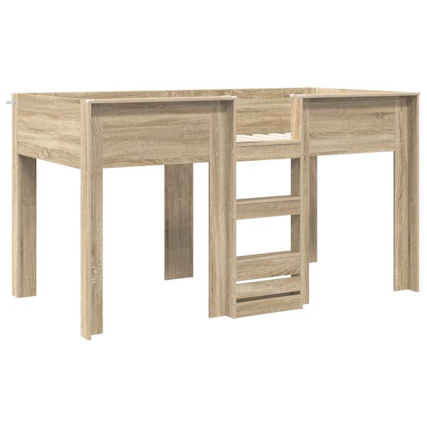 vidaXL Kerross&auml;nky Lapset Sonoman tammi 100 x 200 cm Tekninen puu