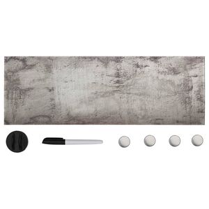 vidaXL Sein&auml;kiinnitteinen magneettinen tussitaulu lasi 60x20 cm