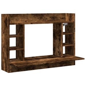 vidaXL Ty&ouml;p&ouml;yt&auml; sein&auml;lle savutammi 105x48x75 cm tekninen puu