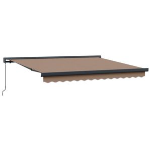 vidaXL Vedett&auml;v&auml; markiisi Taupe 300 x 250 cm Kangas ja Alumiini