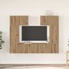 vidaXL TV-tasosetti 6 pcs artesaani tammi 80 x 30 x 30 cm Tekninen puu