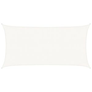 vidaXL Aurinkopurje 160 g/m&sup2; valkoinen 3x6 m HDPE