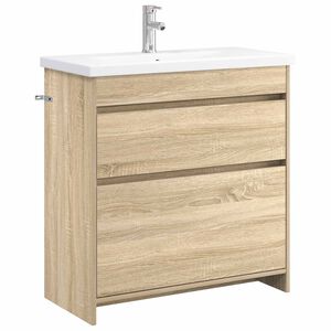 vidaXL Kylpyhuonekalustesetti Sonoma-tammi 81 x 40 x 84,5 cm