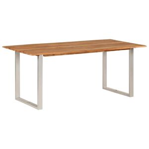 vidaXL Ruokap&ouml;yt&auml; 180x90x76 cm t&auml;ysi akaasiapuu