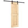 vidaXL Liukuovi 70 x 210 cm Massiivinen m&auml;nty (k&auml;sittelem&auml;t&ouml;n)