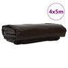 vidaXL Pressu 650g / m&sup2; Ruskea 4 x 5 m Kangas PVC-pinnoitteella