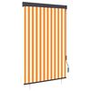 vidaXL Ulkorullaverho 120x250 cm valkoinen ja oranssi