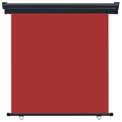 vidaXL Parvekkeen sivumarkiisi 160x250 cm punainen