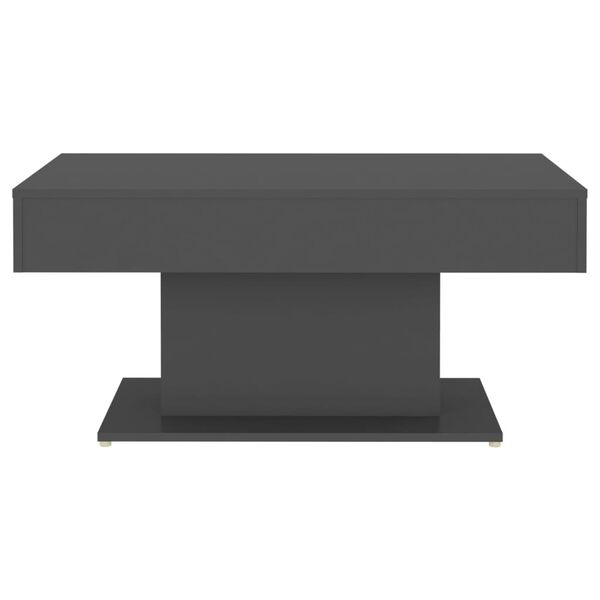 vidaXL Sohvapöytä harmaa 96x50x45 cm lastulevy