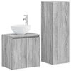 vidaXL Kylpyhuonekalustesetti 2 kpl Harmaa Sonoma 33 x 34,5 x 100 cm