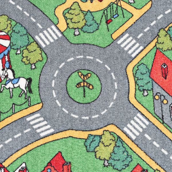 vidaXL Leikkimatto nukkapinta 170x290 cm autotiekuvio