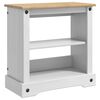 vidaXL Akvaarioteline CORONA Valkoinen ja ruskea 60,5 x 30 x 60 cm