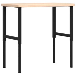 vidaXL Ty&ouml;penkki 100x60x(73-99,5) cm t&auml;ysi tammi suorakaide