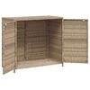 vidaXL Puutarhan s&auml;ilytyskaappi beige 83x45x76 cm polyrottinki