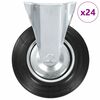 vidaXL Rullapy&ouml;r&auml;t kiinte&auml;t 24 kpl 200 mm