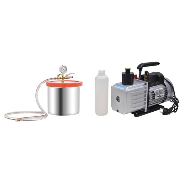 vidaXL Tyhji&ouml;kammio 2-vaiheisella pumpulla 7,4 l