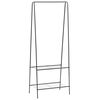 vidaXL Vaateteline 59x35x150 cm musta