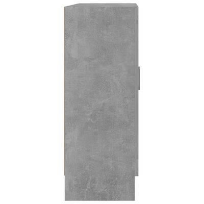 vidaXL Vitriinikaappi betoninharmaa 82,5x30,5x80 cm lastulevy