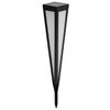 HI Aurinkoenergialla toimiva puutarhan LED tolppavalaisin 58 cm musta