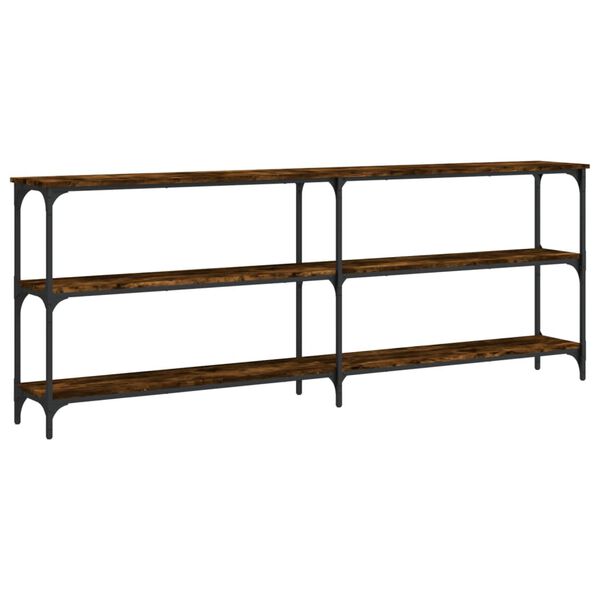 vidaXL Konsolip&ouml;yt&auml; savutammi 200x29x75 cm tekninen puu