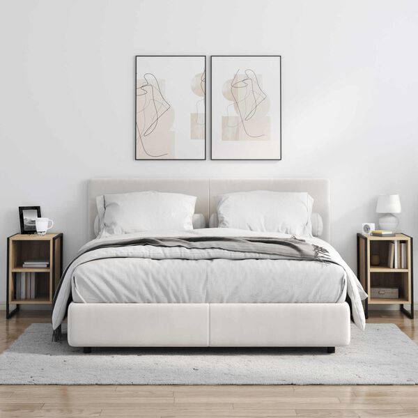 vidaXL Y&ouml;p&ouml;yt&auml; Sonoma 39.5 x 30 x 50 cm Tekninen puu