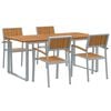 vidaXL 5 kpl Harmaa