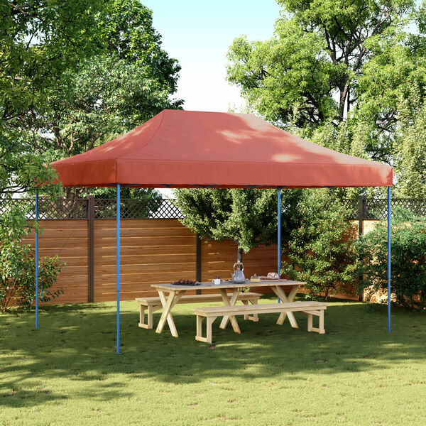 vidaXL Juhlateltta Terrakotta 292 x 440 x 315 cm Oxford-kangas