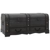 vidaXL Puinen aarrearkku 90x51x42 cm musta