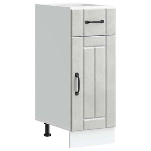 vidaXL Keitti&ouml;n pohjakaappi Lucca betoniharmaa suunniteltu puu