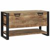 vidaXL S&auml;ilytyslaatikko Ruskea 80 x 35 x 45 cm T&auml;ysi Mangopuu