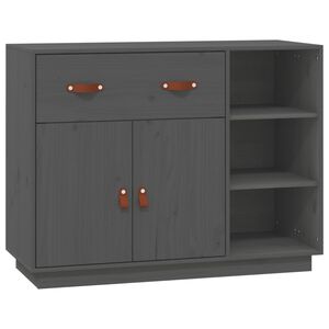 vidaXL Senkki harmaa 98,5x40x75 cm t&auml;ysi m&auml;nty