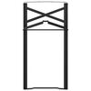 vidaXL Olutpöydän jalka 2 pcs Musta 39 x 3 x 75 cm Jauhemaalattu Teräs