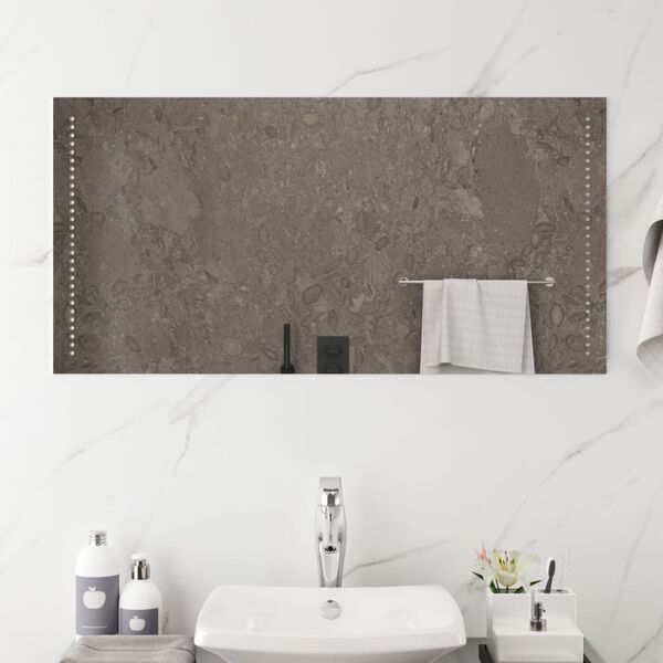 vidaXL Kylpyhuoneen LED-peili 100x50 cm