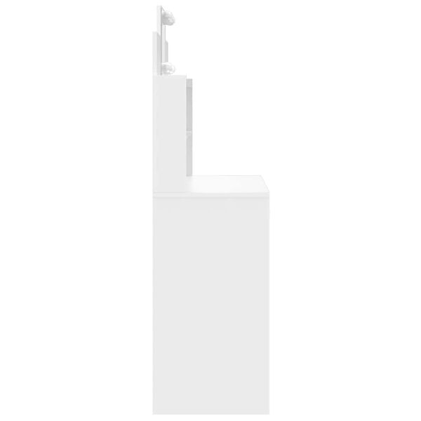 VidaXL Peilip&ouml;yt&auml; LED-valoilla valkoinen 96x40x142 cm