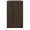 vidaXL Puutarhan s&auml;ilytyskaappi ruskea 83x45x76 cm polyrottinki