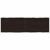 vidaXL P&ouml;yt&auml;levy ruskea 160x50x(2-4)cm k&auml;sitelty t&auml;ystammi el&auml;v&auml; reuna