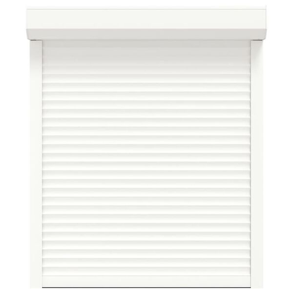 vidaXL Rullakaihdin alumiini 100x130 cm valkoinen