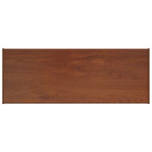 vidaXL Ikkunakynnys Ruskea puu 60 x 30 x 4,5 cm Polyvinyylikloridi