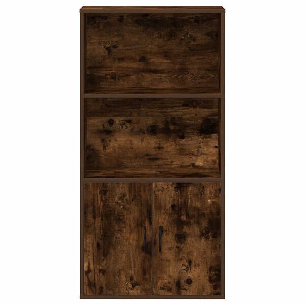 vidaXL Kirjahylly savutammi 60x24x120 cm tekninen puu