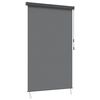 vidaXL Rullaverho Vaaleanharmaa 120 x 250 cm Kangas ja Alumiini