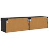 vidaXL TV-kaapit 2 pcs Musta tammi. 60 x 30 x 30 cm Tekninen puu