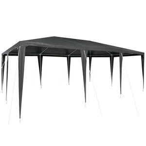 vidaXL Juhlateltta Antrasiitti 600 x 400 x 266 cm Polyeteeni ja ter&auml;s